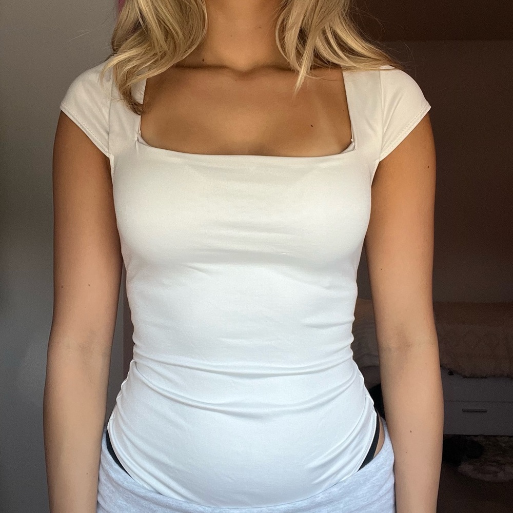 T.J.Maxx White Women's Bodysuit